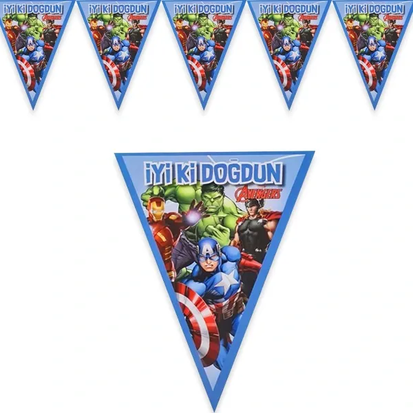Avengers - Yenilmezler Flama Bayrak (2 Metre)