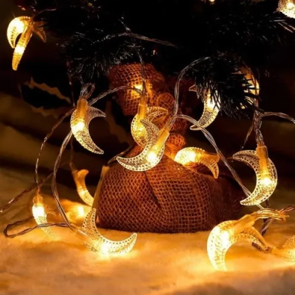 Ay Hilal Led ışık Renk Gün ışığı Pilli (3 metre)
