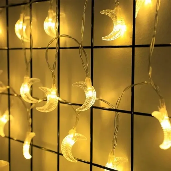 Ay Hilal Led ışık Renk Gün ışığı Pilli (3 metre)
