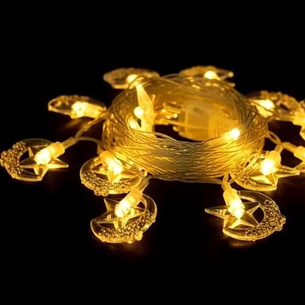 Ay Yıldız Led ışık - Renk Gün ışığı Fişli (3 metre)