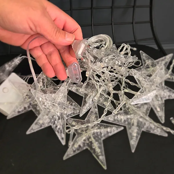 Yıldız Perde Led Işık Eklemeli Modüllü Fişli Gün Işığı (3 metre)