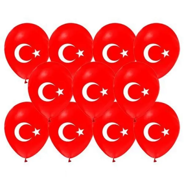 Ay Yıldızlı Balon (100 adet)