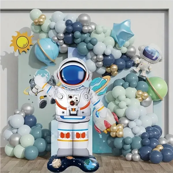 Ayaklı Astronot Folyo Balon (60x88 cm)