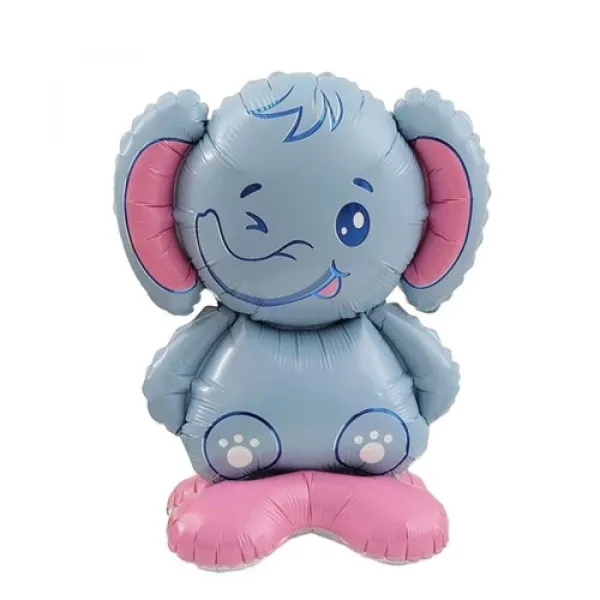 AYAKLI Fil Folyo Balon 50x42 cm