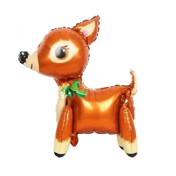 Ayaklı Geyik Folyo Balon 71x65 cm