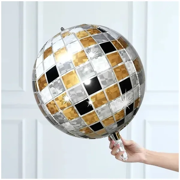 Aynalı Disko Topu Folyo Balon 55 cm
