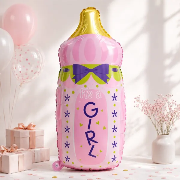 Baby Boy Pembe Folyo Balon (79x43 cm)