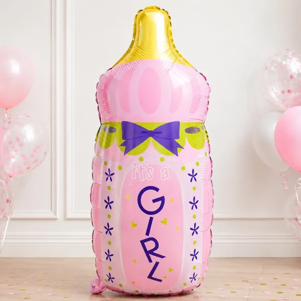 Baby Boy Pembe Folyo Balon (79x43 cm)