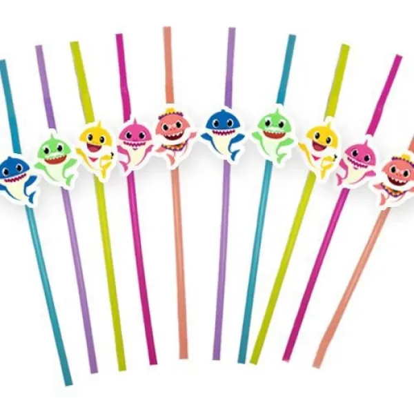 Baby Shark Artistik Pipet (10 Adet)
