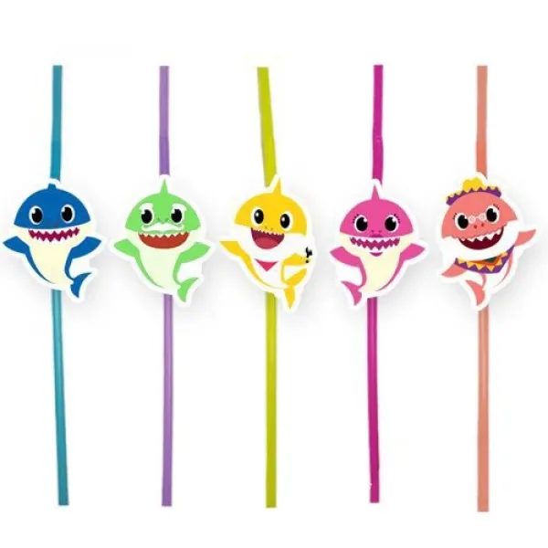 Baby Shark Artistik Pipet (10 Adet)