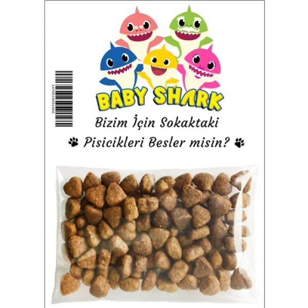 Baby Shark Hediyelik Kedi Maması 5 Adet