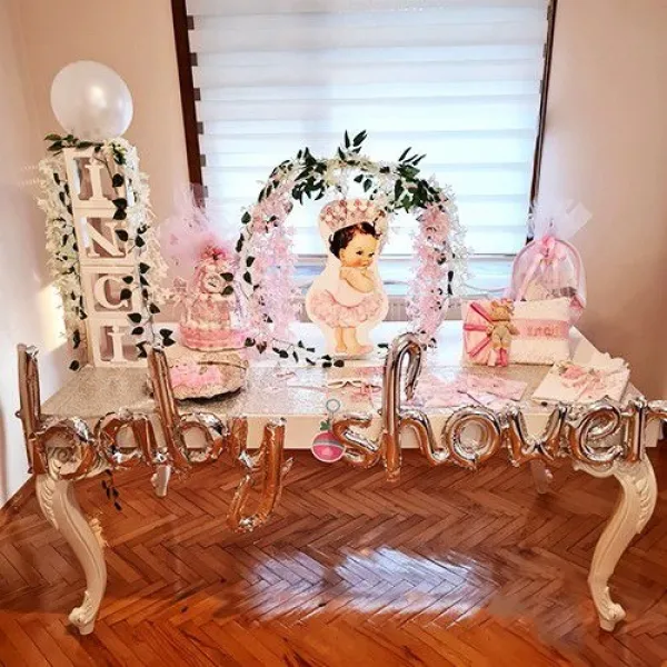 Baby Shower Folyo Balon Gold 210x44 cm
