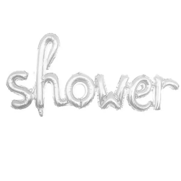 Shower Folyo Balon Gümüş (110x44 cm)