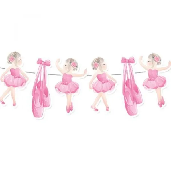 Balerin Temalı Dekoratif Banner 140x17 cm