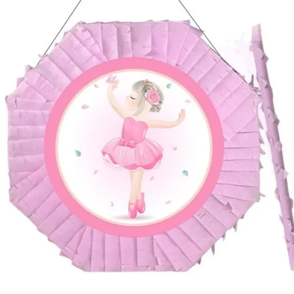 Balerin Temalı Pinyata 42 cm + Sopası