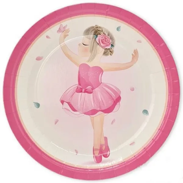 Balerin Temalı Tabak 8 adet