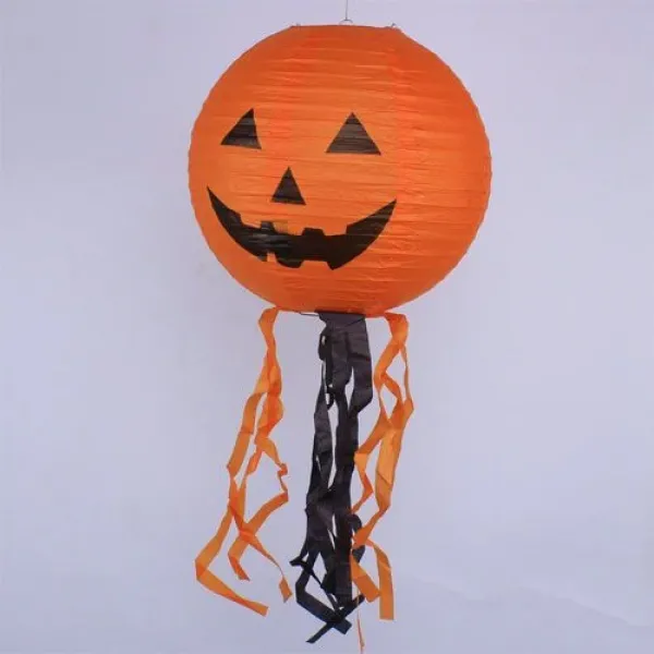 30 cm Balkabağı Yuvarlak Fener Süs 1 Adet