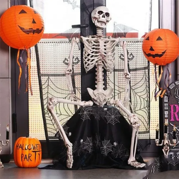 30 cm Balkabağı Yuvarlak Fener Süs 1 Adet