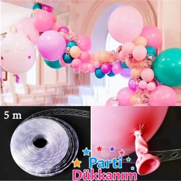 Balon Dekorasyon Şeridi (5 metre)