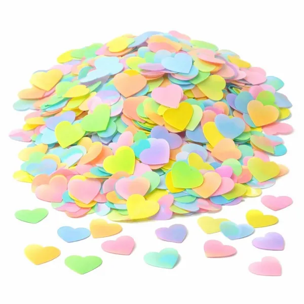 Balon İçi Konfeti Kalpli Makaron Renklerde 10 gr