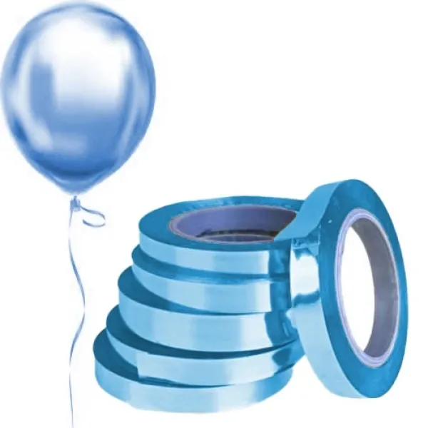 Balon İpi Metalize Açık Mavi Rafya 25 metre