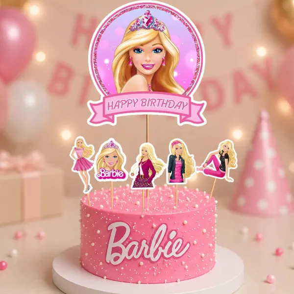 Barbie Cake Topper Set