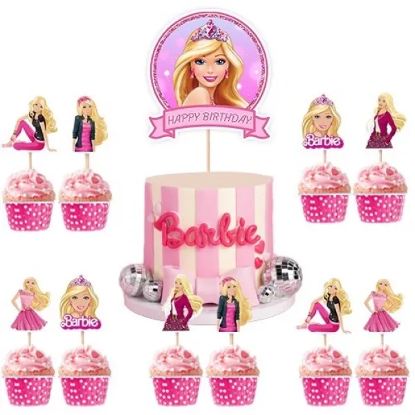Barbie Cake Topper Set
