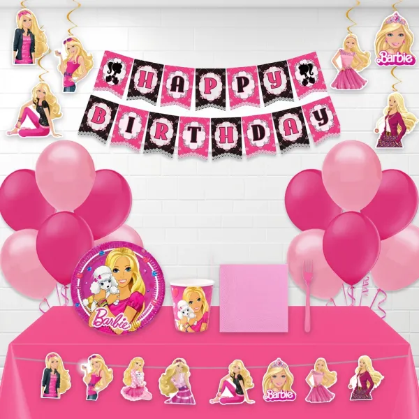 Barbie Doğum Günü Parti Seti 16 Kişilik