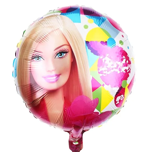 Barbie Yuvarlak Folyo Balon (45 cm)