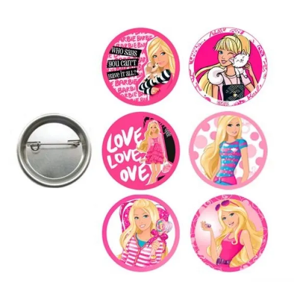Barbie Rozeti 6 adet
