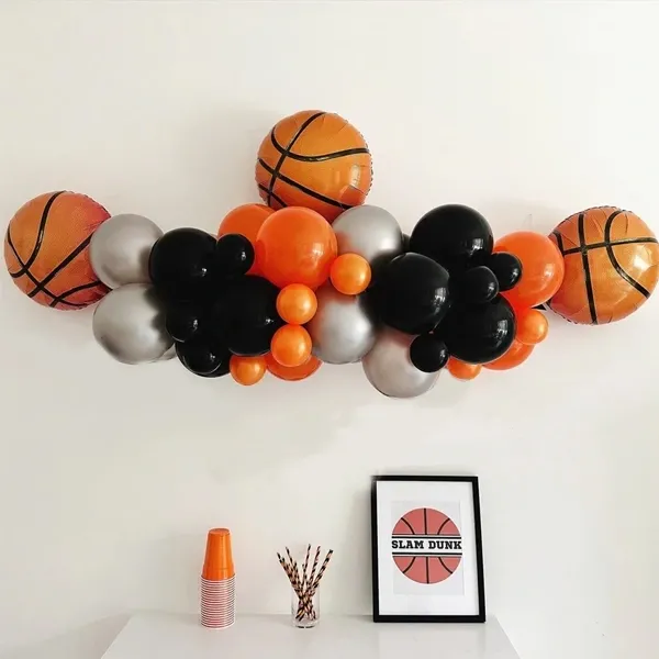 Basketbol Arka Fon Balon Zinciri