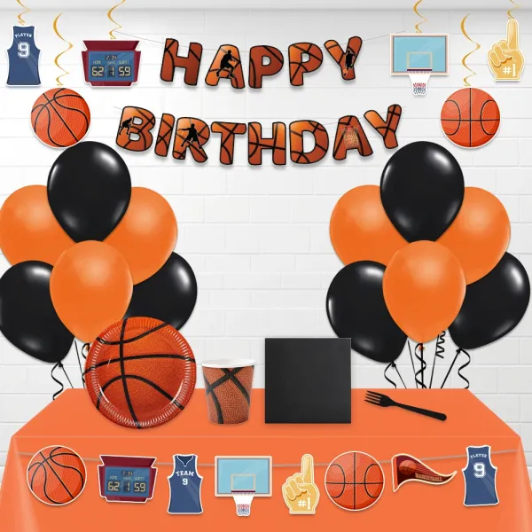 Basketbol Doğum Günü Parti Seti 16 Kişilik