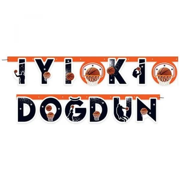 Basketbol İyi ki Doğdun Yazısı (2 metre)