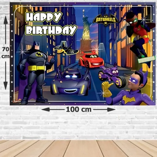 Batwheels Doğum Günü Afişi 70*100 cm