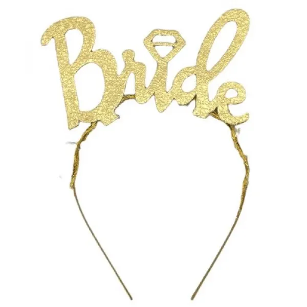 Bekarlığa Veda Bride Taç Gold - Model 1