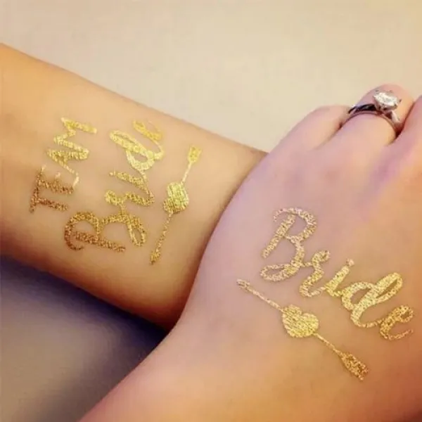 Bekarlığa Veda Team Bride Geçici Dövme 12 Adet