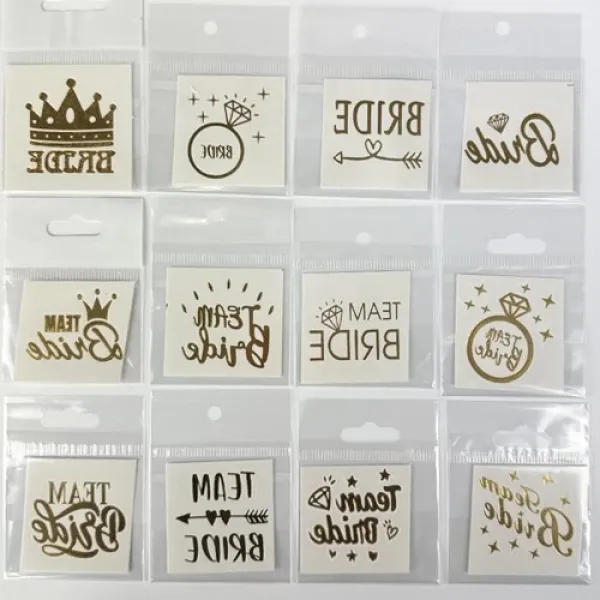 Bekarlığa Veda Team Bride Geçici Dövme 12 Adet