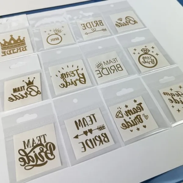 Bekarlığa Veda Team Bride Geçici Dövme 12 Adet