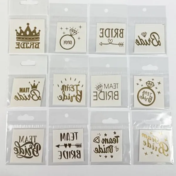 Bekarlığa Veda Team Bride Geçici Dövme 12 Adet