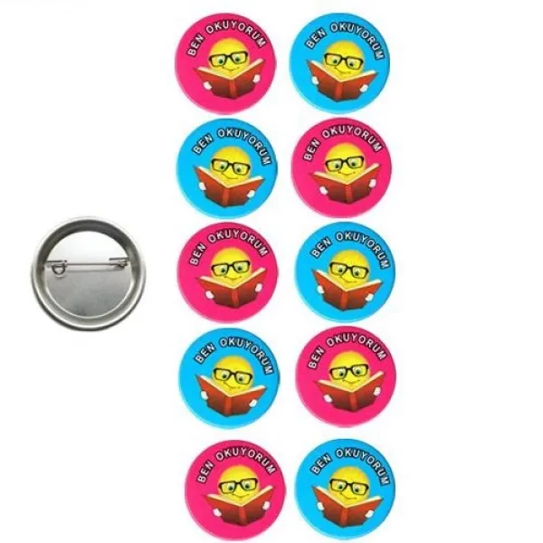 Ben Okuyorum Rozeti (10 adet)