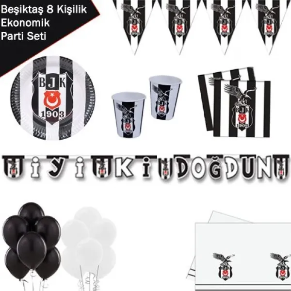 Beşiktaş 8 Kişilik Ekonomik Parti Seti