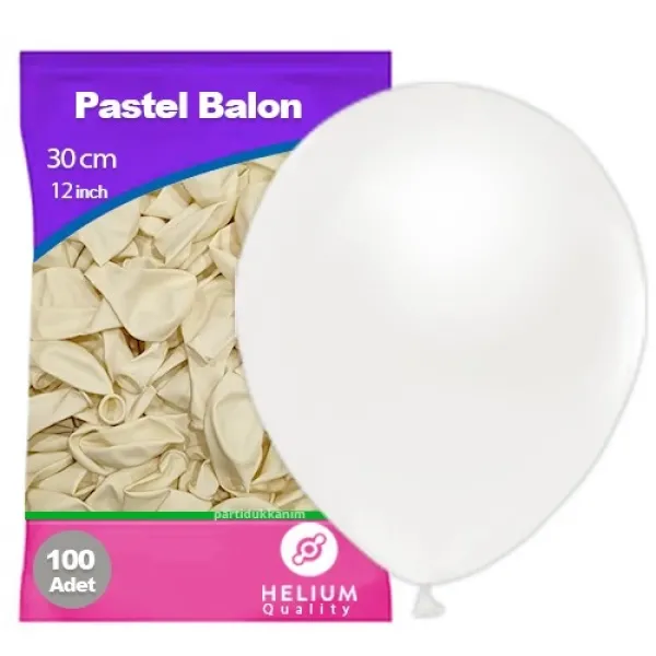 Beyaz Balon 100 Adet