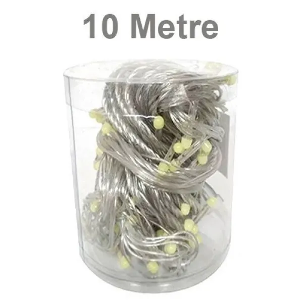 Beyaz Hareketli Led Işık Eklemeli 10 metre