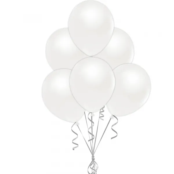 Beyaz Pastel Balon 100 Adet