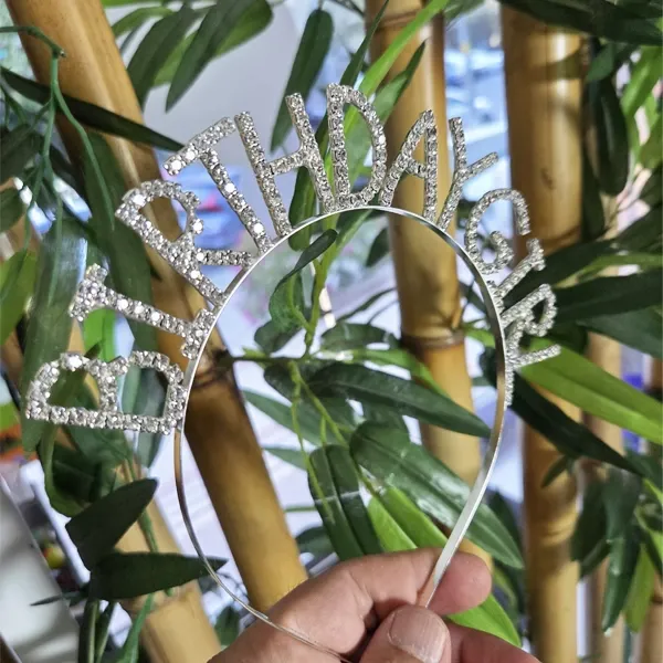 Birthday Girl Swarovski Taşlı Gümüş Taç