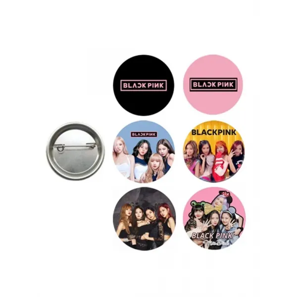 Black Pink Parti Rozeti 6 adet