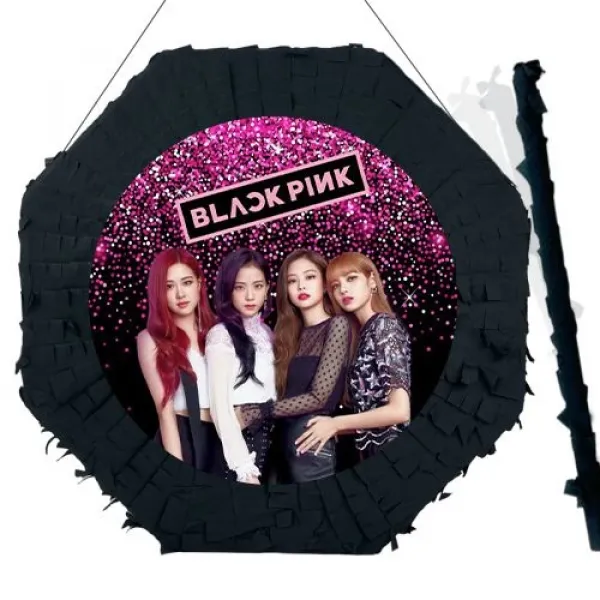 Black Pink Pinyata 42 cm + Sopası