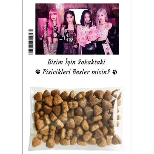 Blackpink Hediyelik Kedi Maması 5 Adet