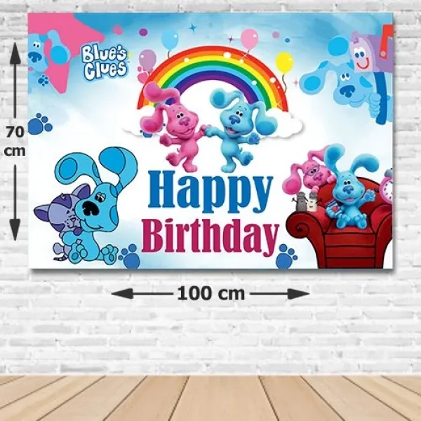Blues Clues Doğum Günü Afişi 70*100 cm