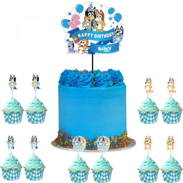 Bluey Cake Topper Set